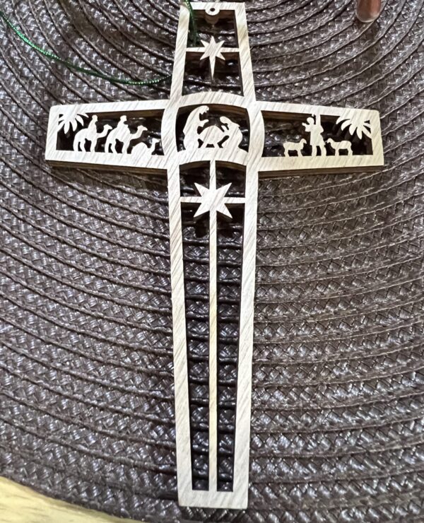 Nativity Cross Cutout