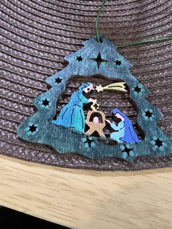 Nativity Christmas Tree Cutout Ornament - Image 4