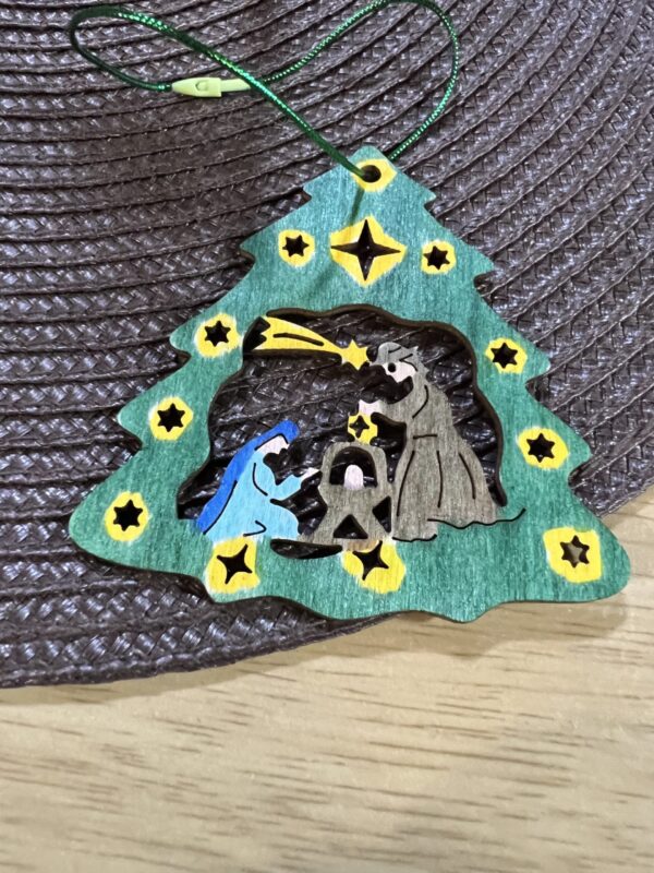 Nativity Christmas Tree Cutout Ornament - Image 6