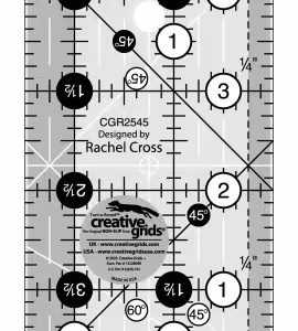 Creative Grids Quilt Ruler 2-1/2in x 4-1/2in Rectangle