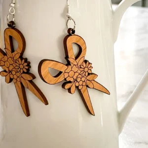 scissors with Roses earrings