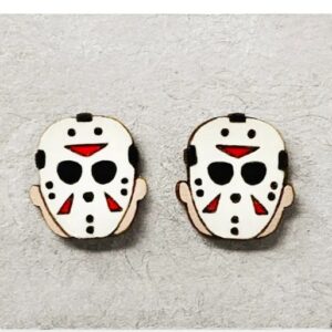 Jason Mask stud earrings