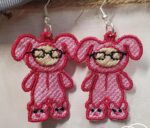 Ralphie Christmas Story Free Standing Lace Embroidery Earrings