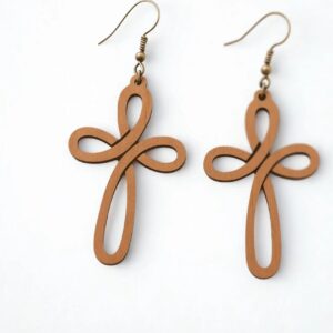 Loop Cross earrings