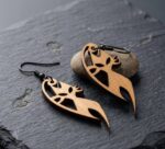 Abstract Cat earrings