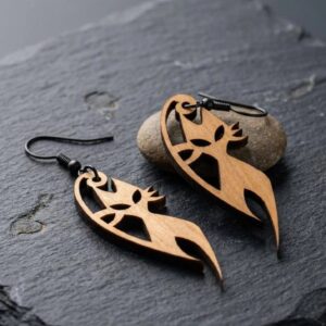 Abstract Cat earrings