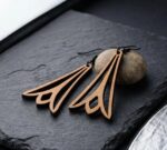 Abstract Lilies earrings