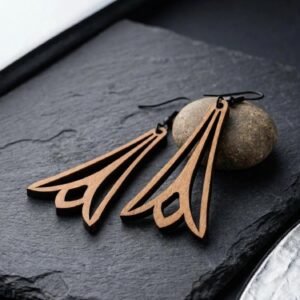 Abstract Lilies earrings