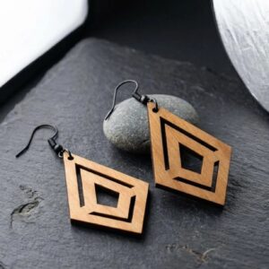 Abstract Diamonds earrings